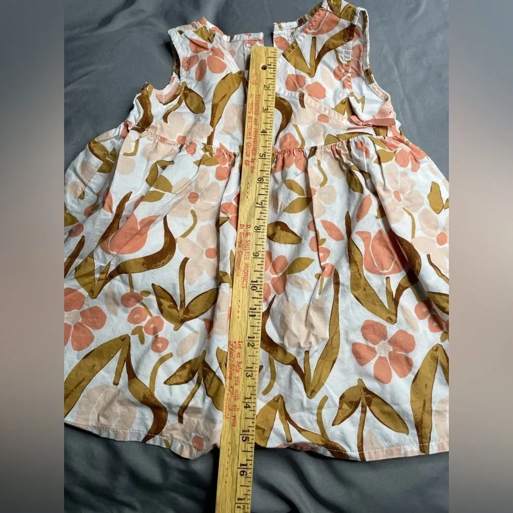 Carter's Green Floral Baby Dress Set